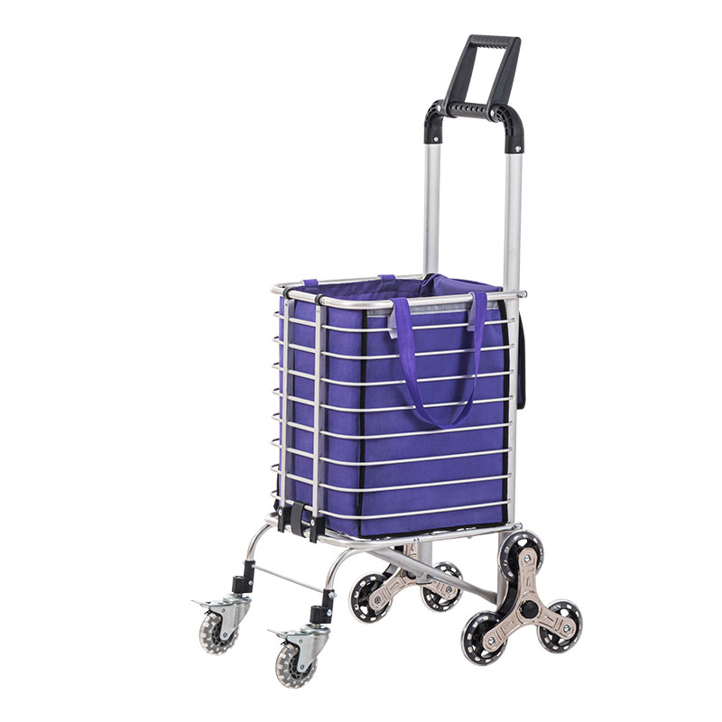 8 lub log Folding Aluminium Alloy Khw Trolley Thawv Nrog Hnab